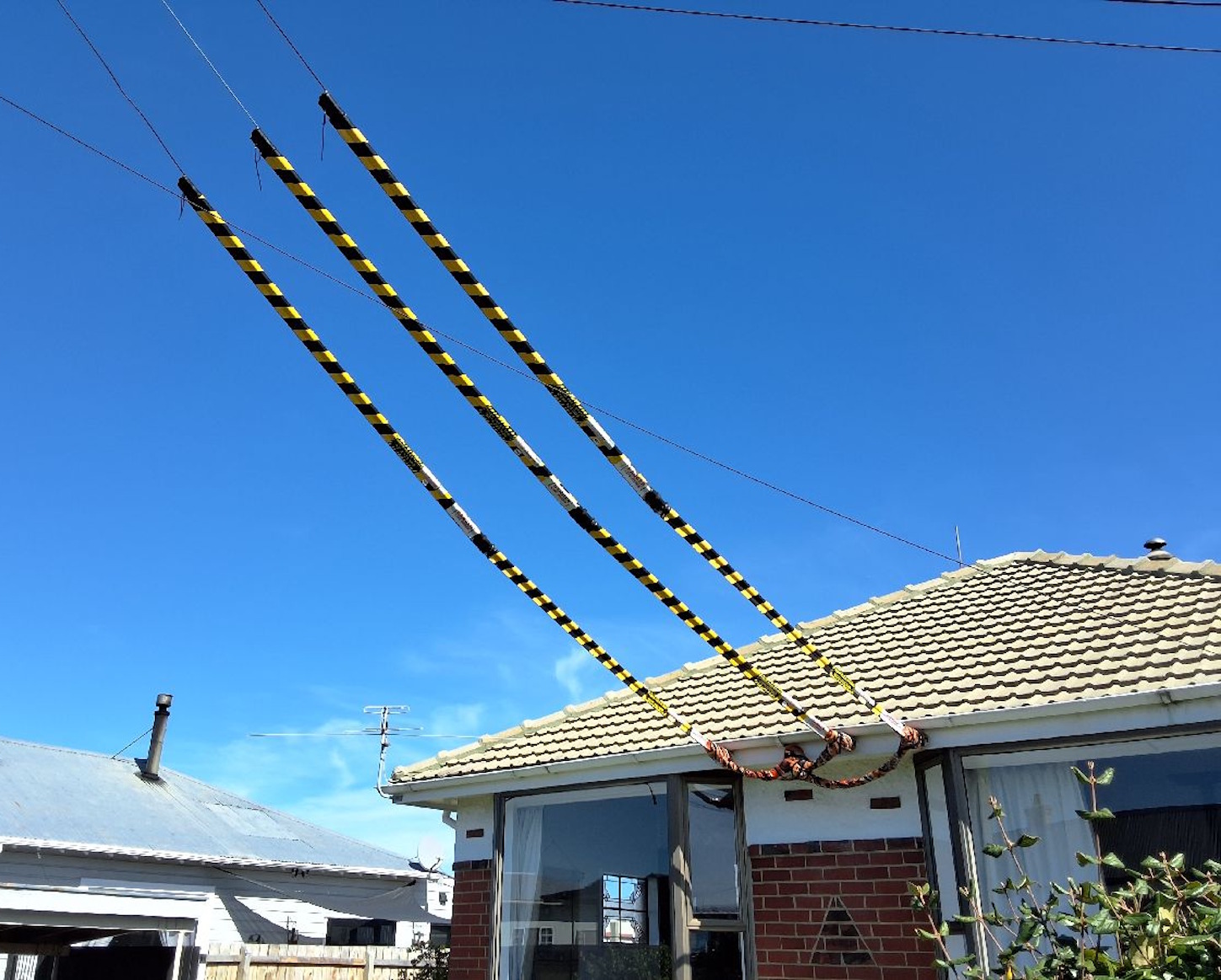 Tiger Tails installation for power lines